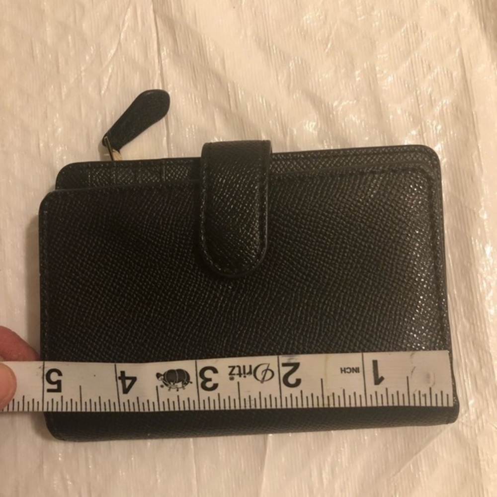 Coach black leather compact wallet - Picture 6 of 7